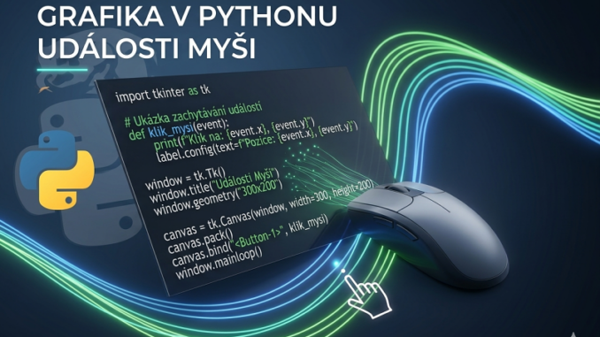 Python Tkinter obsluha událostí myši